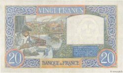 20 Francs TRAVAIL ET SCIENCE FRANCE  1940 F.12.10 TTB+