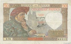 50 Francs JACQUES CŒUR FRANCIA  1941 F.19.10 MB