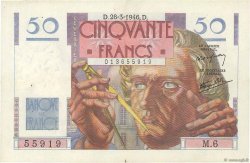 50 Francs LE VERRIER FRANKREICH  1946 F.20.02 SS