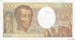 200 Francs MONTESQUIEU alphabet 101 FRANCE  1992 F.70bis.01 VF