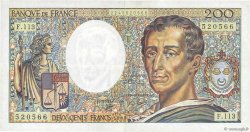 200 Francs MONTESQUIEU FRANKREICH  1990 F.70.10c SS
