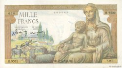 1000 Francs DÉESSE DÉMÉTER FRANCE  1943 F.40.38