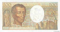 200 Francs MONTESQUIEU Fauté FRANKREICH  1991 F.70.11 VZ