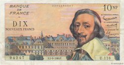 10 Nouveaux Francs RICHELIEU FRANKREICH  1960 F.57.10 fSS