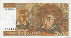 10 Francs BERLIOZ FRANCE  1974 F.63.05 TTB+