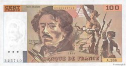100 Francs DELACROIX 442-1 & 442-2 FRANCIA  1994 F.69ter.01b MBC+