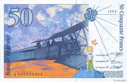 50 Francs SAINT-EXUPÉRY  FRANCE  1993 F.72.02 pr.NEUF