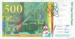 500 Francs PIERRE ET MARIE CURIE FRANKREICH  1994 F.76.01 VZ