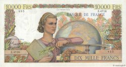 10000 Francs GÉNIE FRANÇAIS FRANKREICH  1953 F.50.64
