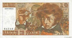10 Francs BERLIOZ FRANCE  1974 F.63.05 TTB