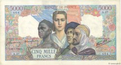 5000 Francs EMPIRE FRANÇAIS FRANCIA  1942 F.47.02 BC