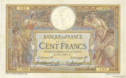 100 Francs LUC OLIVIER MERSON sans LOM FRANKREICH  1917 F.23.09 fSS
