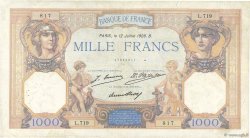 1000 Francs CÉRÈS ET MERCURE FRANCIA  1928 F.37.02 MB