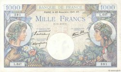 1000 Francs COMMERCE ET INDUSTRIE FRANCE  1940 F.39.02 VF-