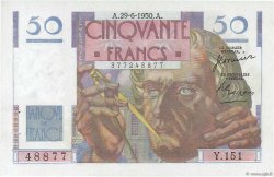 50 Francs LE VERRIER FRANCIA  1950 F.20.15 q.AU