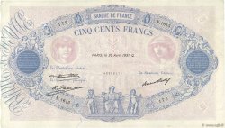 500 Francs BLEU ET ROSE FRANCE  1931 F.30.34