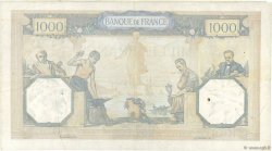 1000 Francs CÉRÈS ET MERCURE type modifié FRANCIA  1938 F.38.15 MB