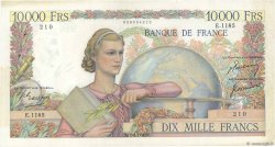10000 Francs GÉNIE FRANÇAIS FRANCIA  1951 F.50.47 q.BB