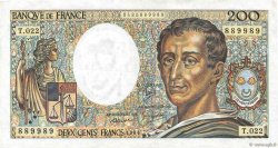200 Francs MONTESQUIEU FRANCIA  1984 F.70.04 MBC