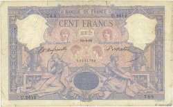 100 Francs BLEU ET ROSE FRANKREICH  1899 F.21.12 fS