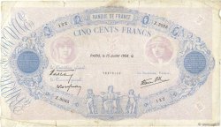 500 Francs BLEU ET ROSE modifié FRANKREICH  1938 F.31.18 S