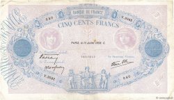 500 Francs BLEU ET ROSE modifié FRANCIA  1938 F.31.18 q.MB