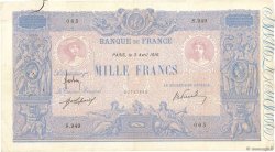 1000 Francs BLEU ET ROSE FRANCE  1916 F.36.30 TB