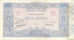 1000 Francs BLEU ET ROSE FRANCIA  1923 F.36.39