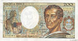 200 Francs MONTESQUIEU FRANKREICH  1982 F.70.02 S