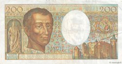 200 Francs MONTESQUIEU FRANCIA  1982 F.70.02 MB