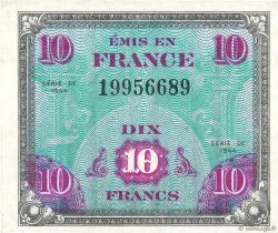 10 Francs DRAPEAU FRANCIA  1944 VF.18.01 EBC