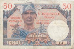 50 Francs TRÉSOR FRANÇAIS FRANKREICH  1947 VF.31.01 SGE