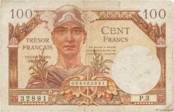 100 Francs TRÉSOR FRANÇAIS FRANKREICH  1947 VF.32.03