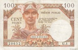 100 Francs TRÉSOR PUBLIC FRANKREICH  1955 VF.34.01 S