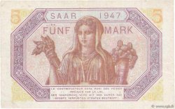5 Mark SARRE FRANCIA  1947 VF.46.01 MB