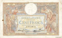 100 Francs LUC OLIVIER MERSON type modifié FRANCE  1938 F.25.20 TB