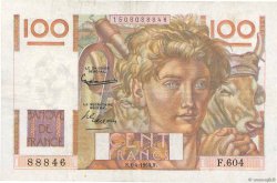 100 Francs JEUNE PAYSAN FRANCE  1954 F.28.43 VF