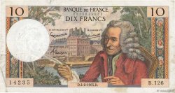 10 Francs VOLTAIRE FRANCE  1965 F.62.13 VF