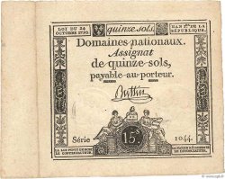 15 Sols FRANCE  1792 Ass.35a XF