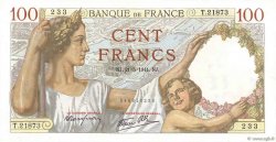 100 Francs SULLY FRANCE  1941 F.26.52 VF