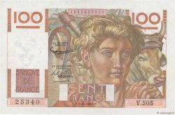 100 Francs JEUNE PAYSAN filigrane inversé FRANCE  1952 F.28bis.01