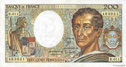 200 Francs MONTESQUIEU FRANCIA  1982 F.70.02 BB