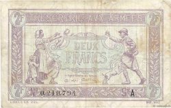 2 Francs TRÉSORERIE AUX ARMÉES FRANKREICH  1917 VF.05.01 fSS