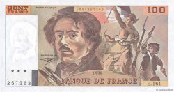 100 Francs DELACROIX imprimé en continu FRANCIA  1990 F.69bis.02b AU