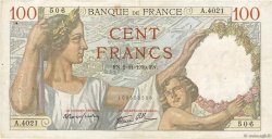 100 Francs SULLY FRANCE  1939 F.26.13