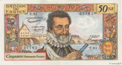 50 Nouveaux Francs HENRI IV FRANCE  1961 F.58.06