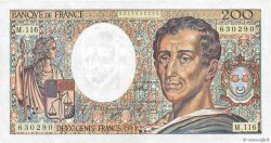 200 Francs MONTESQUIEU FRANCIA  1992 F.70.12b q.SPL