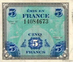5 Francs DRAPEAU FRANCIA  1944 VF.17.01 MBC+