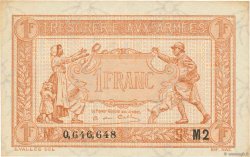 1 Franc TRÉSORERIE AUX ARMÉES 1919 FRANCIA  1919 VF.04.20 SC