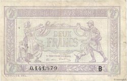 2 Francs TRÉSORERIE AUX ARMÉES FRANCIA  1917 VF.05.02 BC